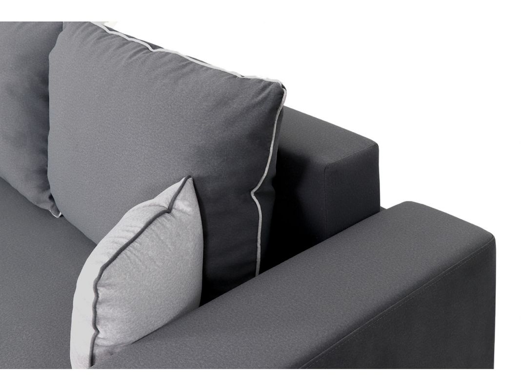 Угловой диван Бостон цвет серый (фото 252517)