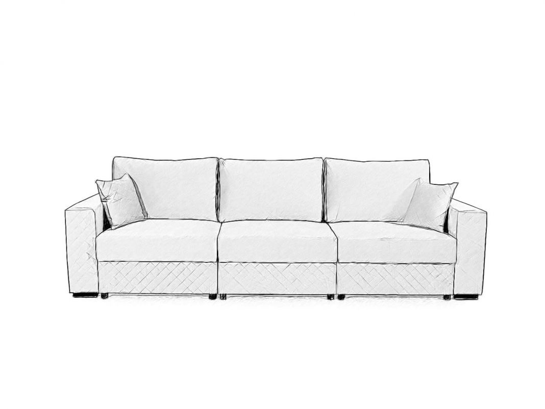 Диван Неаполь-1 цвет серый (фото 174350)