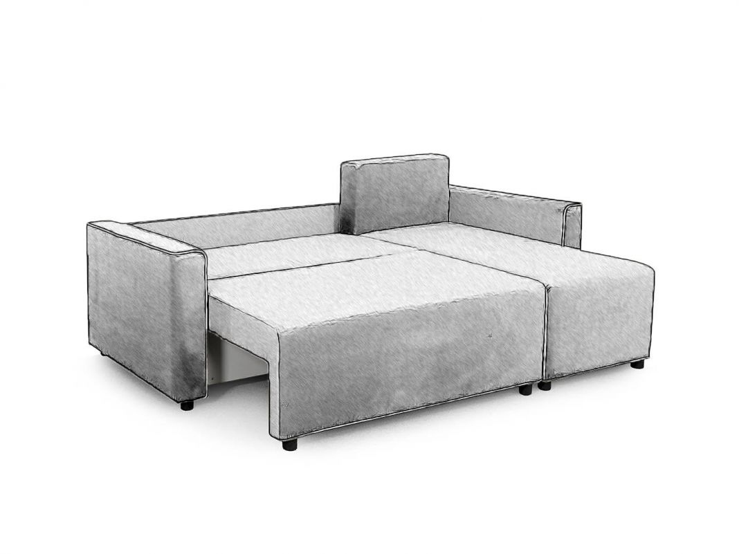 Угловой диван Некст цвет бежевый (фото 252688)