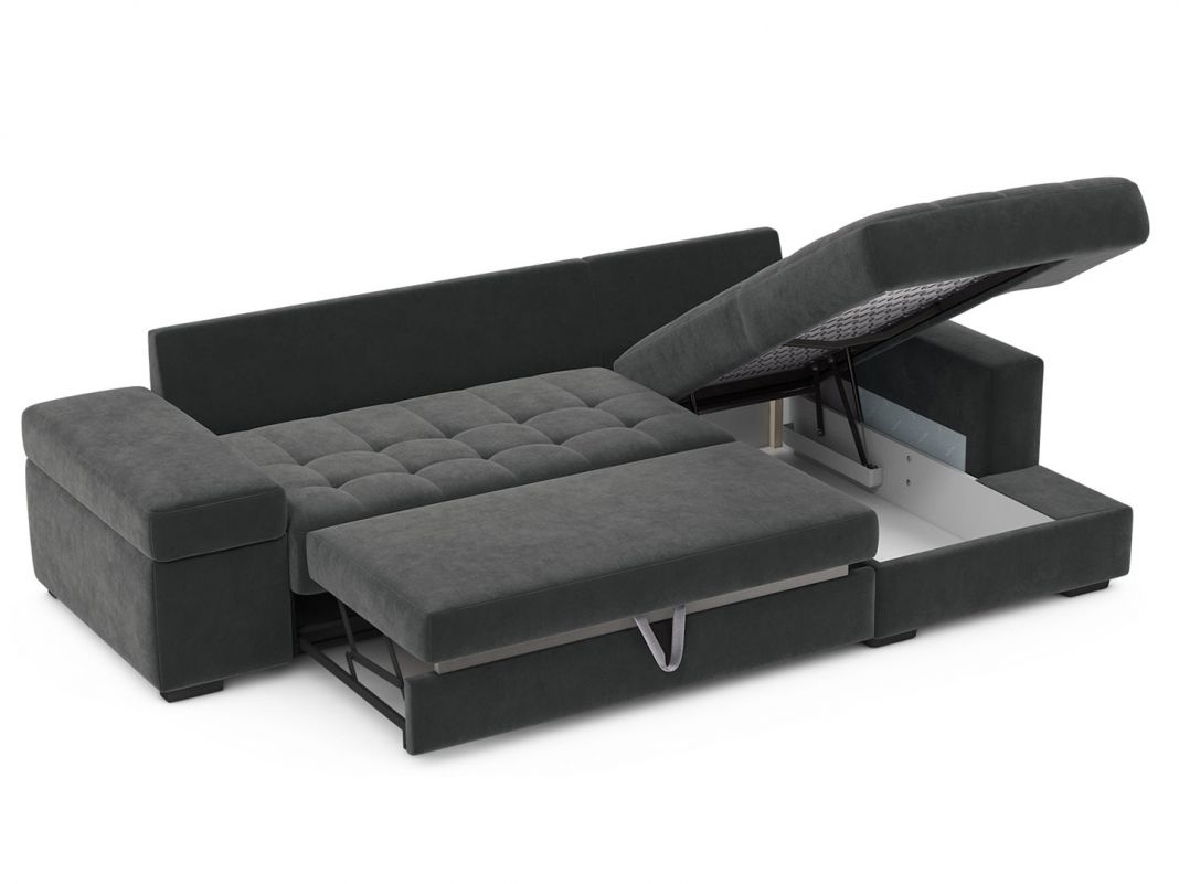 Угловой диван MOON 107 цвет серый (фото 253848)