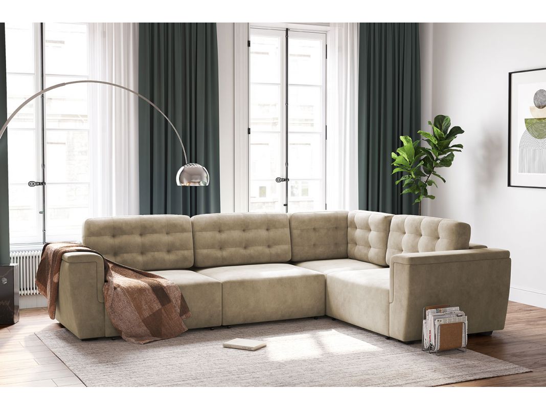 Диван Милан 3 цвет бежевый (фото 253295)