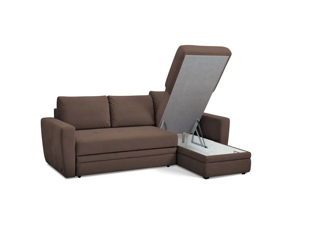 Угловой диван Лакки цвет коричневый (фото 254220)