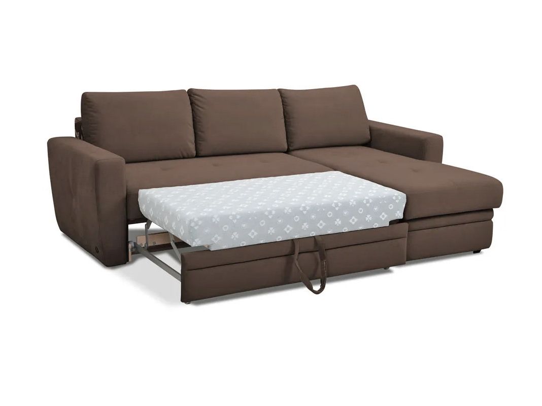 Угловой диван Лакки цвет коричневый (фото 254221)