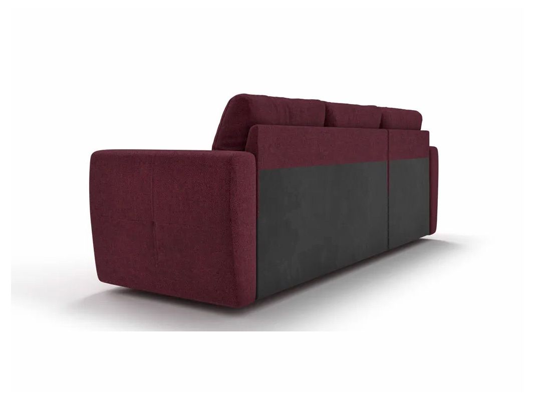 Угловой диван Лакки цвет красный,бордовый (фото 179804)