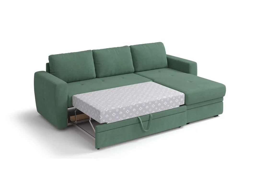 Угловой диван Лакки цвет зеленый (фото 179847)