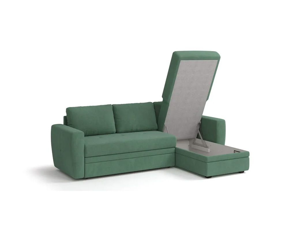 Угловой диван Лакки цвет зеленый (фото 179848)