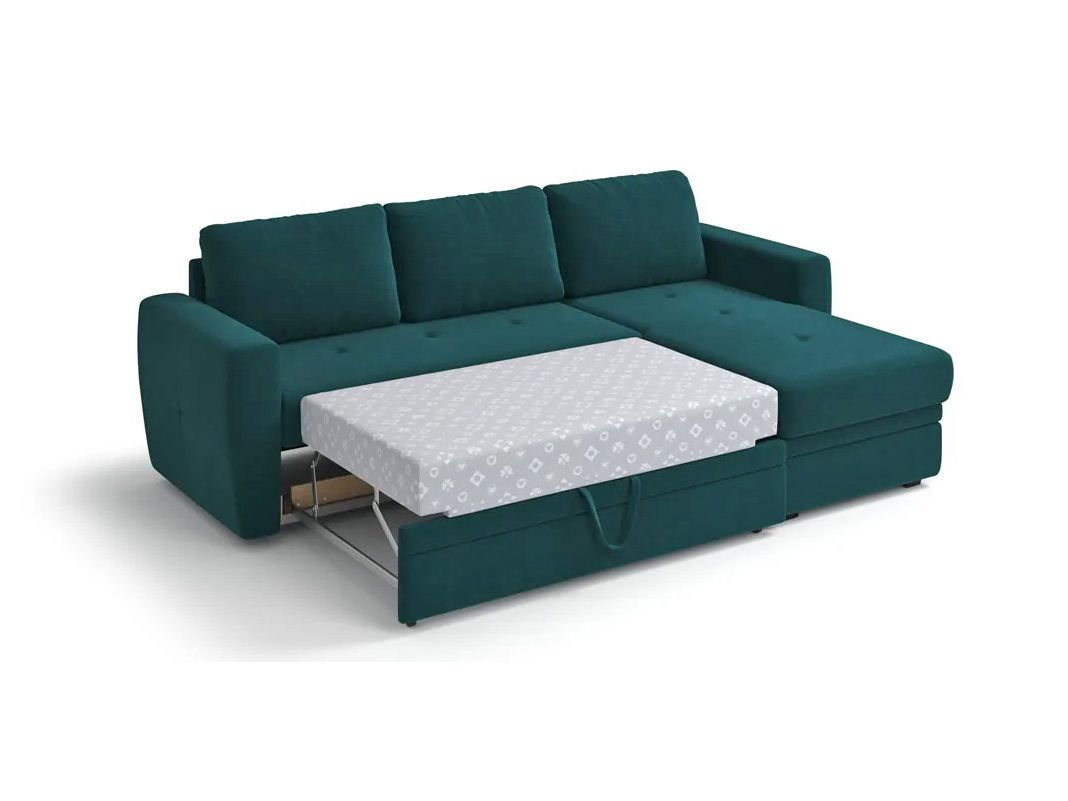 Угловой диван Лакки цвет зеленый (фото 179883)