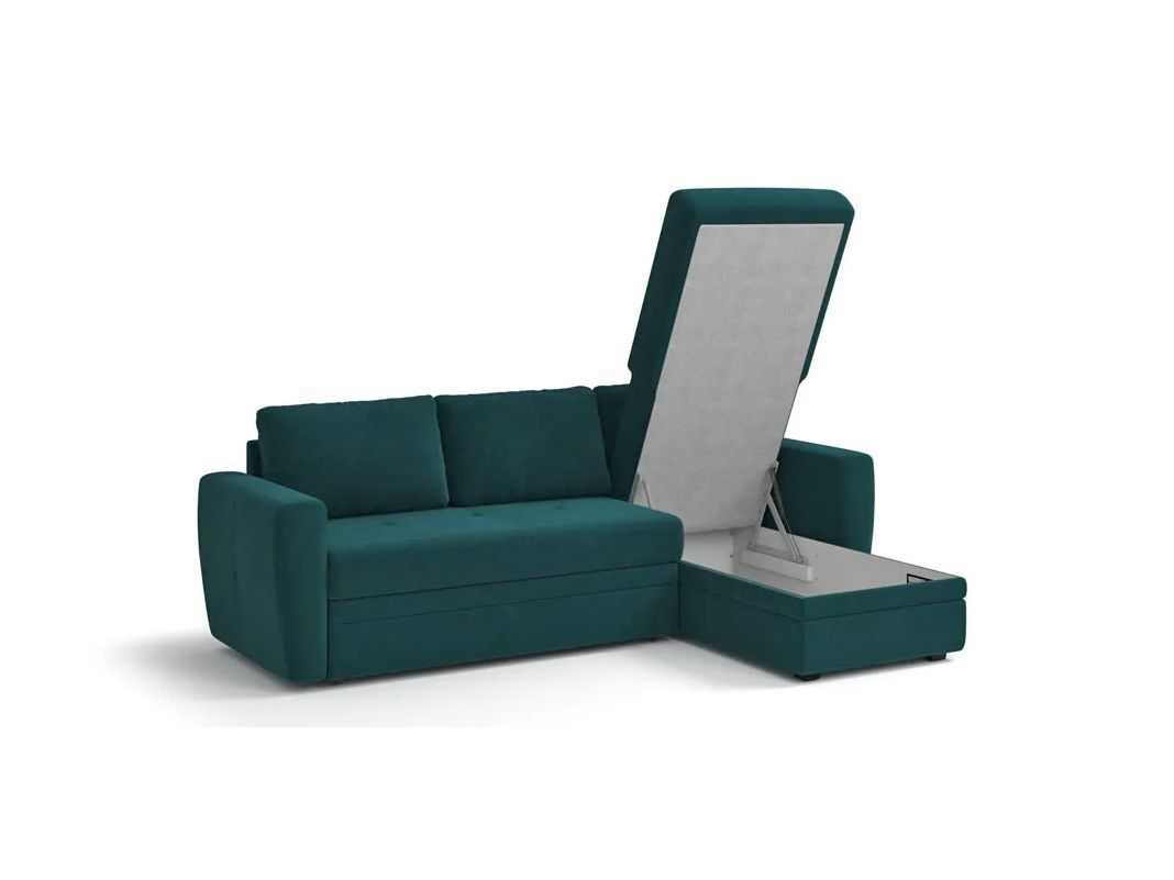 Угловой диван Лакки цвет зеленый (фото 179884)