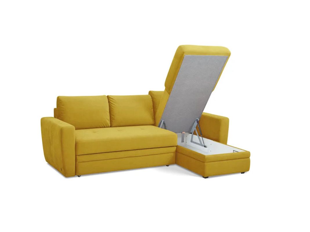 Угловой диван Лакки цвет желтый (фото 254172)