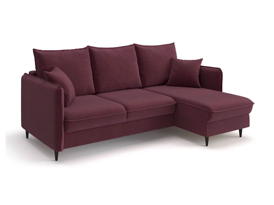Угловой диван Фьорд цвет красный,бордовый (фото 183615)
