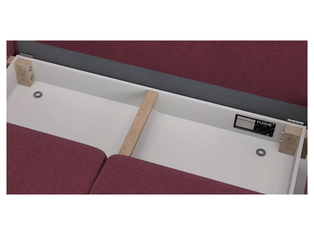 Угловой диван Фьорд цвет красный,бордовый (фото 183618)