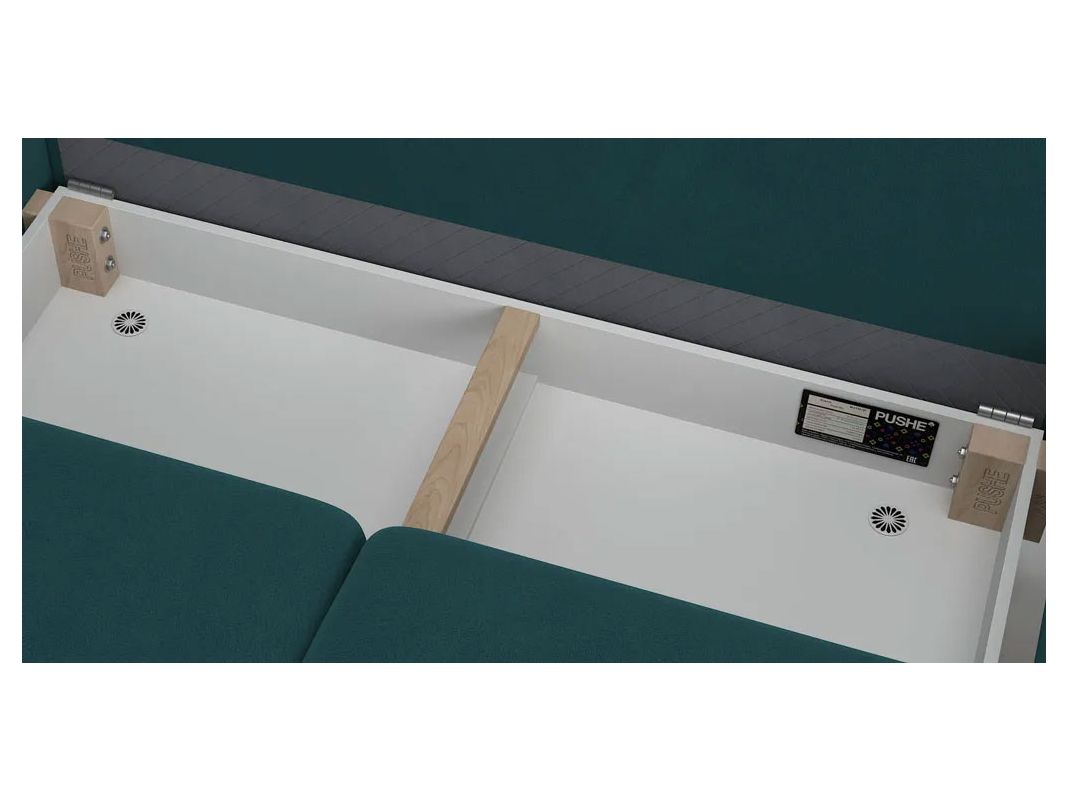 Угловой диван Фьорд цвет зеленый (фото 183702)