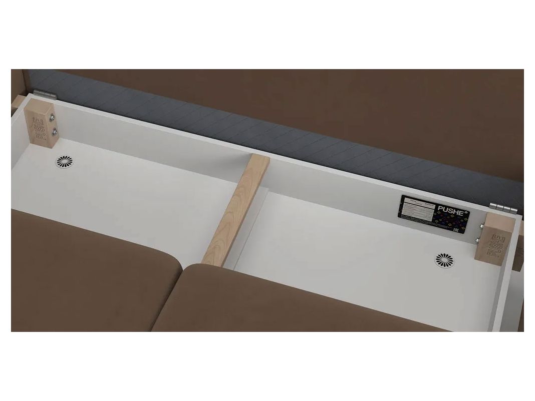 Угловой диван Фьорд цвет коричневый (фото 254635)