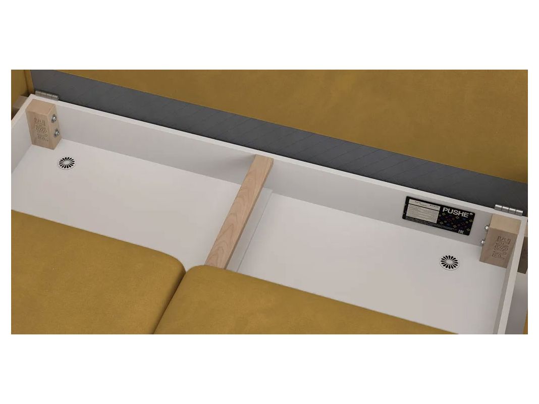 Угловой диван Фьорд цвет желтый (фото 254647)