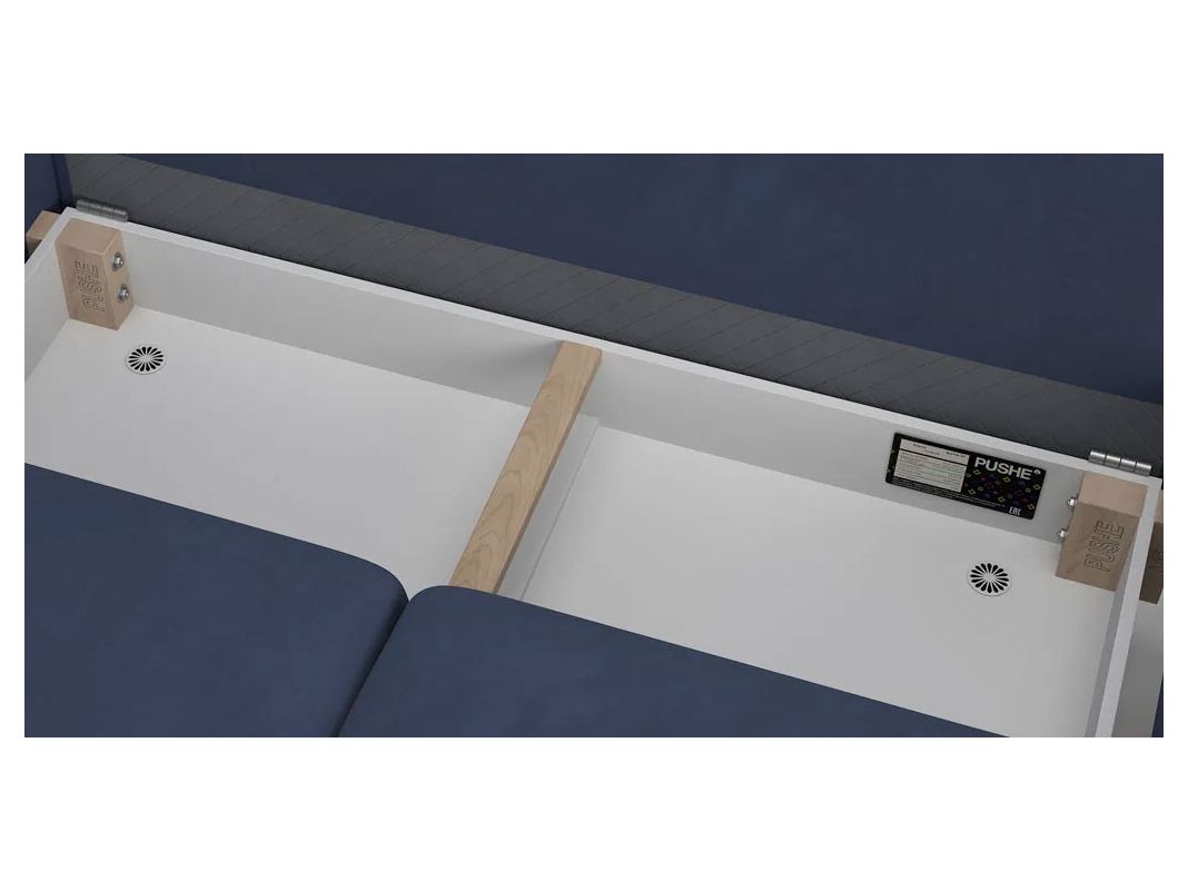 Угловой диван Фьорд цвет синий (фото 254671)