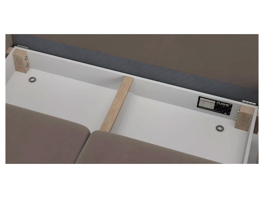 Угловой диван Фьорд цвет коричневый (фото 254683)