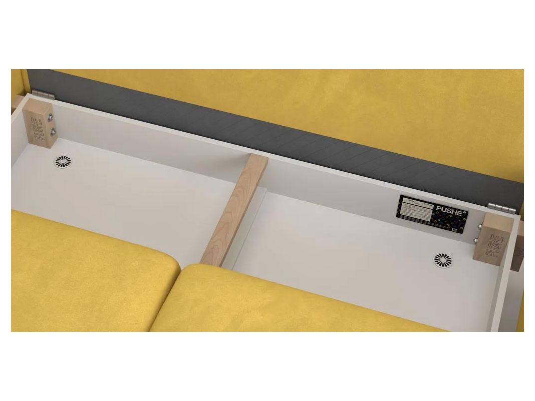 Угловой диван Фьорд цвет желтый (фото 254695)