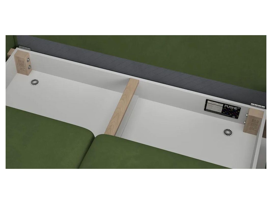 Угловой диван Фьорд цвет зеленый (фото 254707)