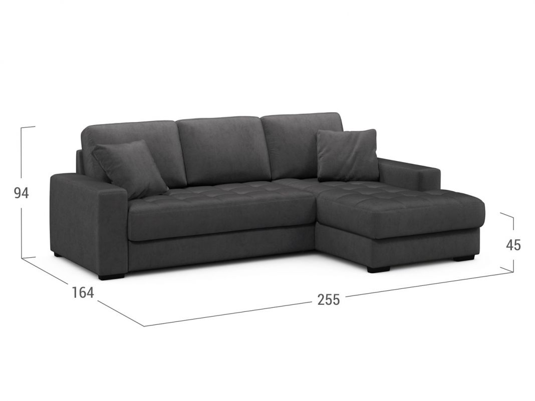 Угловой диван MOON 107 цвет серый (фото 255818)