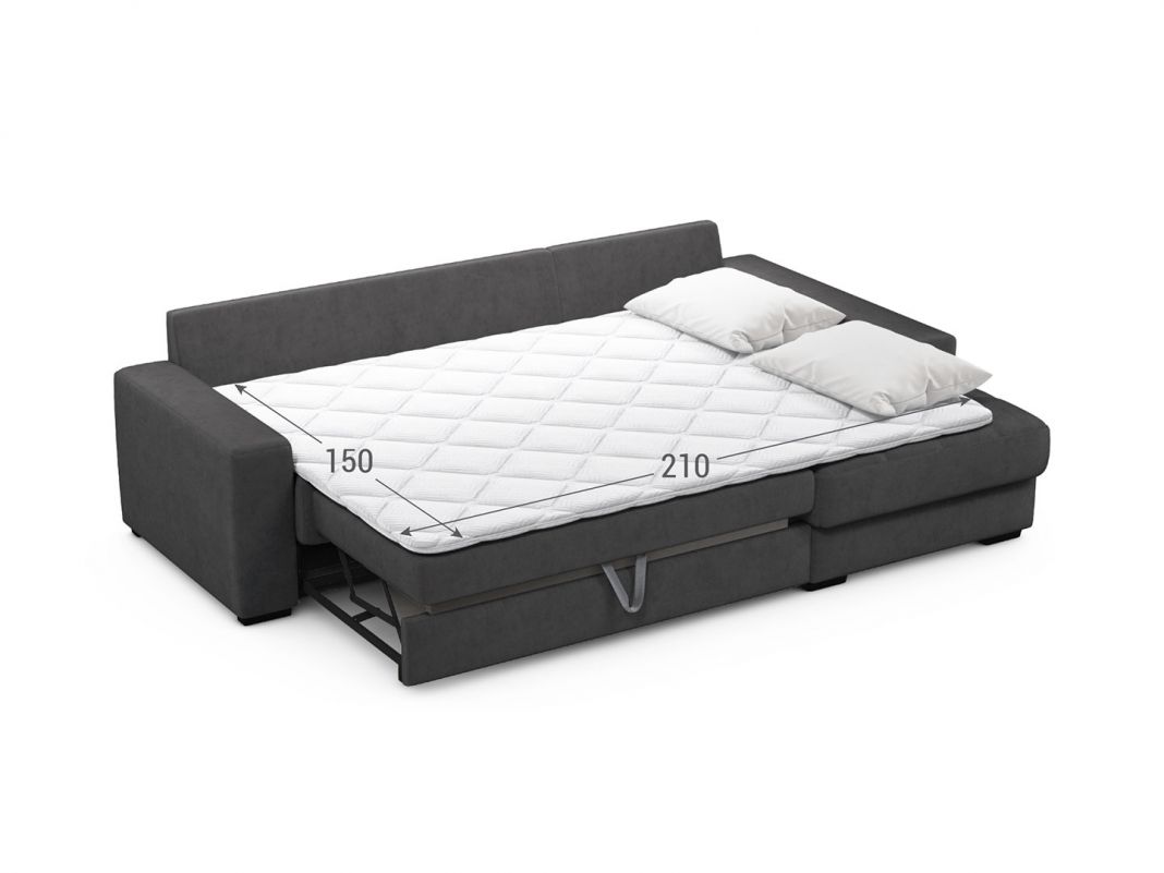 Угловой диван MOON 107 цвет серый (фото 255821)