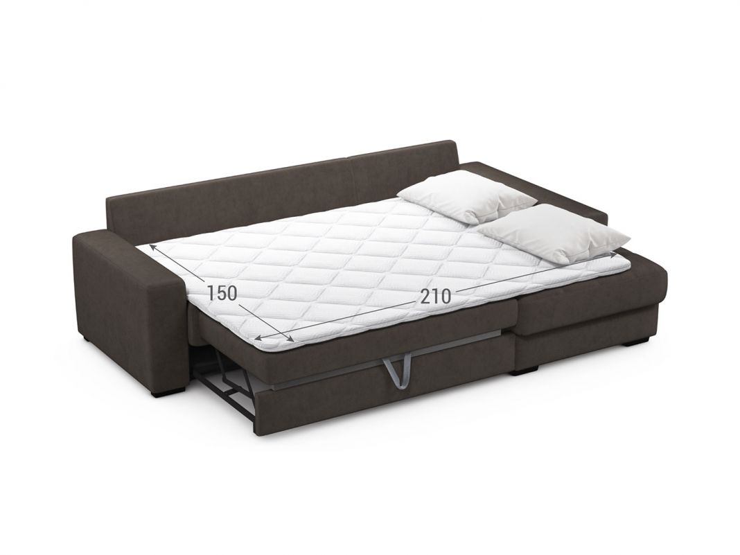 Угловой диван MOON 107 цвет коричневый (фото 255885)