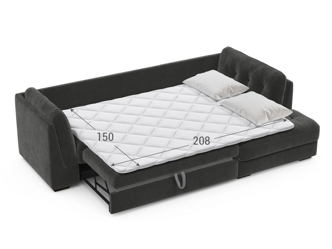 Угловой диван MOON 110 цвет серый (фото 257007)