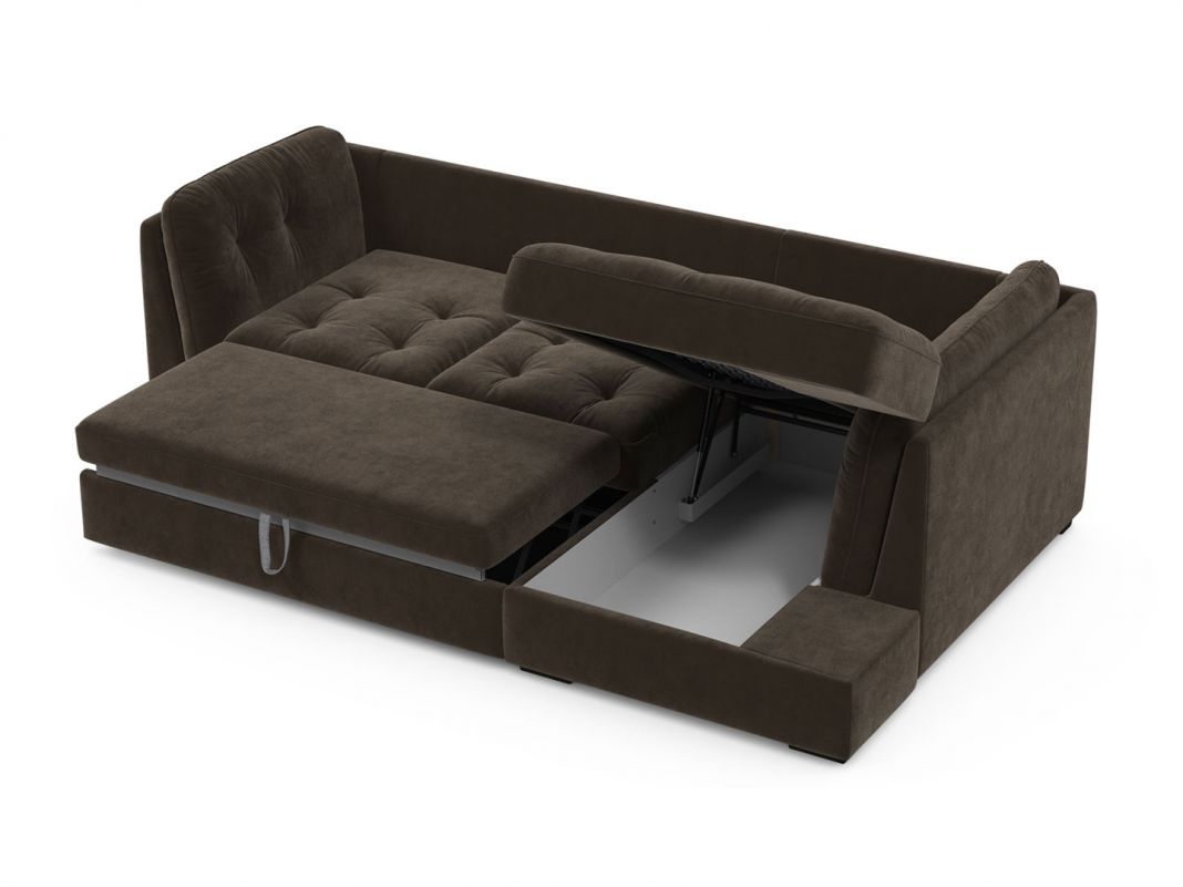 Угловой диван MOON 110 цвет коричневый (фото 256925)