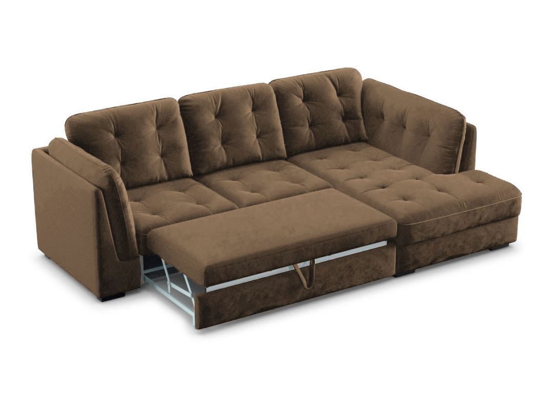 Угловой диван MOON 110 цвет коричневый (фото 180186)