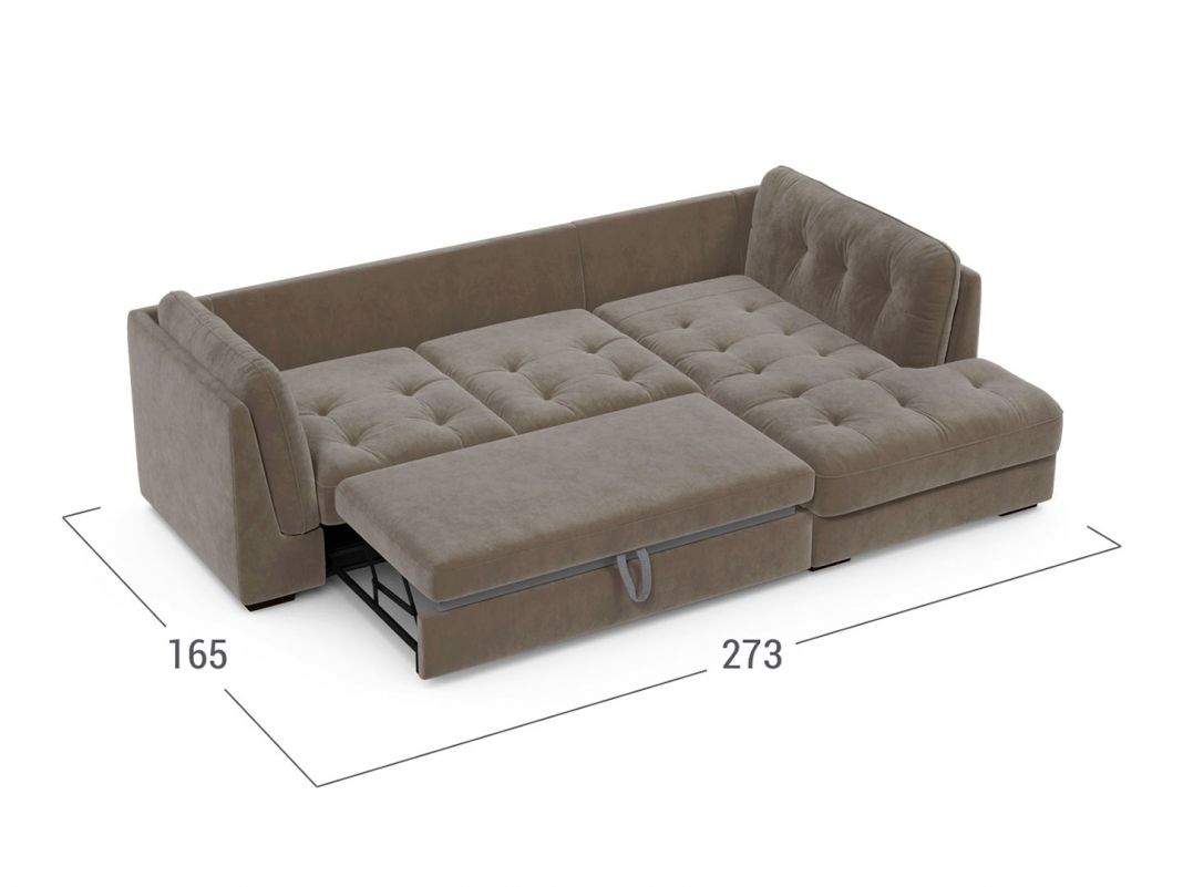 Угловой диван MOON 110 цвет коричневый (фото 256949)