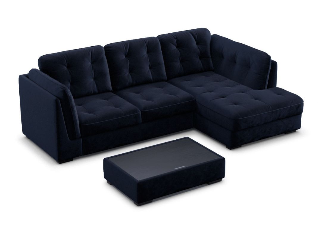 Банкетка-столик MOON 110 цвет синий (фото 5491)