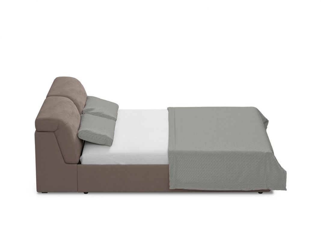 Кровать с подъёмным механизмом MOON 1107 цвет коричневый (фото 154793)