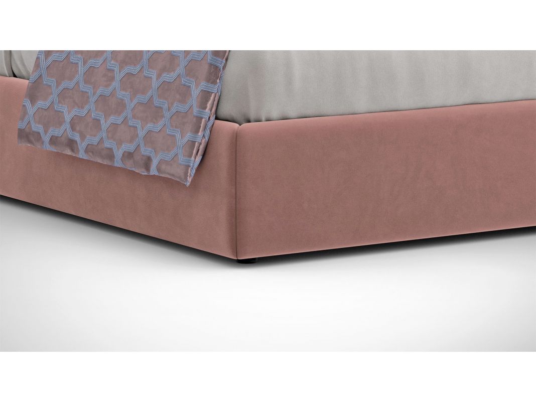 Кровать с подъёмным механизмом MOON 1107 цвет розовый (фото 154879)