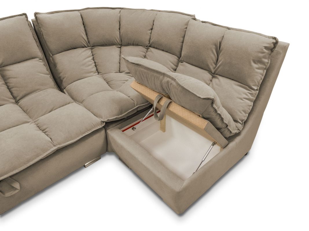 Угловой диван Доменика цвет бежевый (фото 217755)