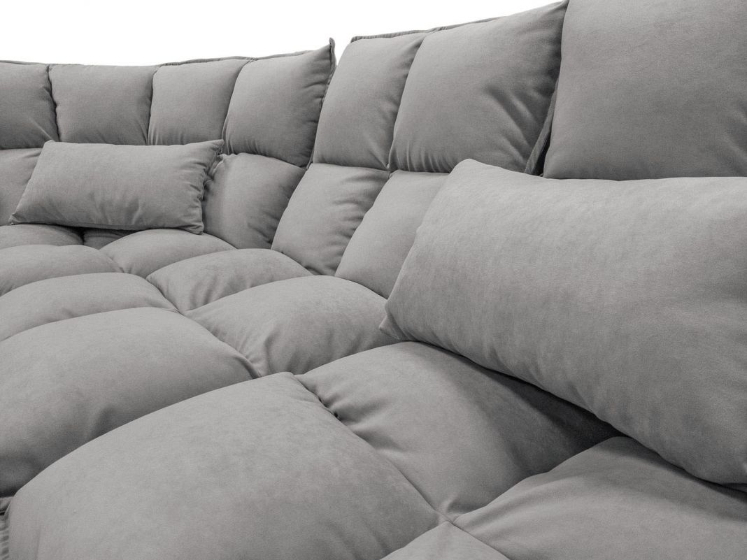 Угловой диван Доменика цвет серый (фото 217782)