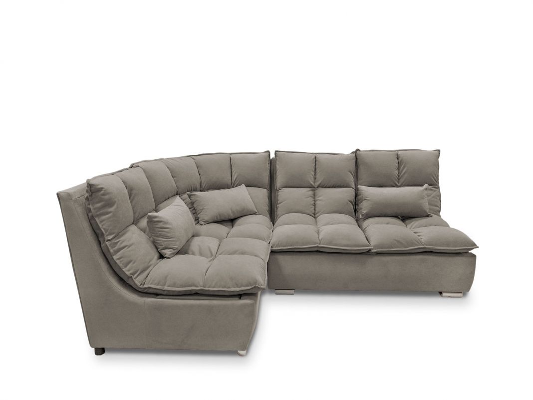 Угловой диван Доменика цвет серый (фото 272216)