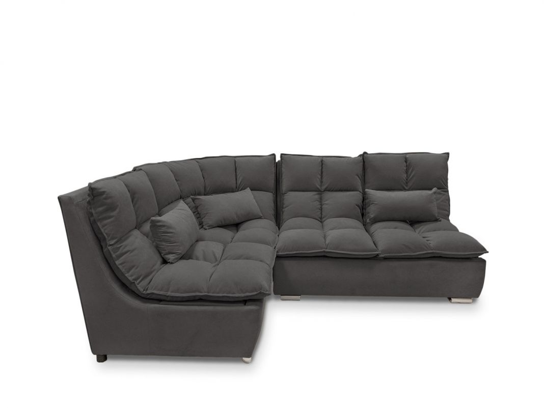 Угловой диван Доменика цвет серый (фото 217817)
