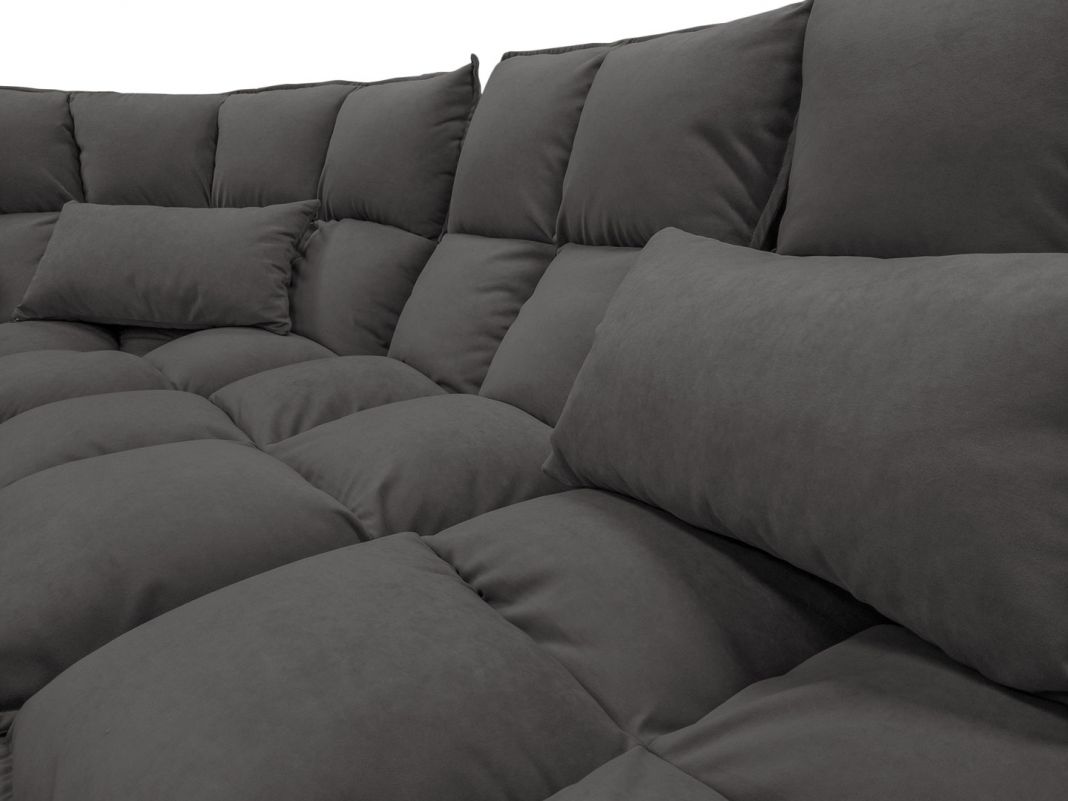 Угловой диван Доменика цвет серый (фото 217818)