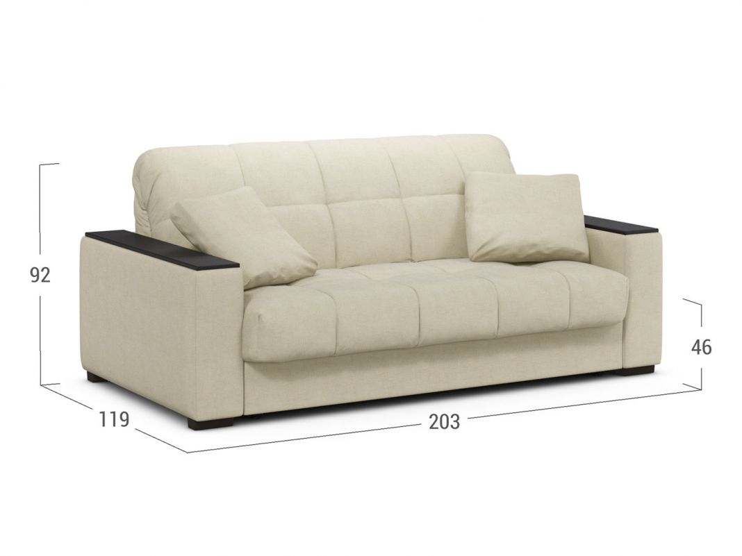 Диван MOON 107 цвет белый,бежевый (фото 273162)