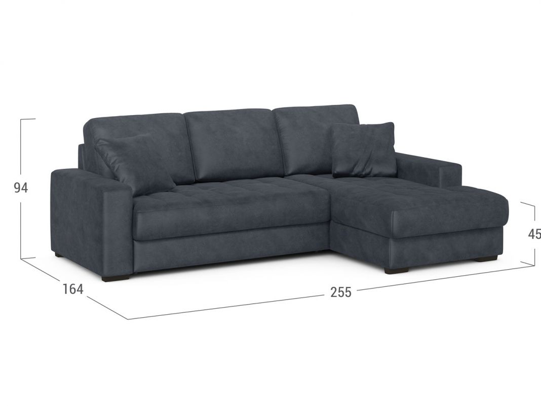 Угловой диван MOON 107 цвет серый (фото 273283)