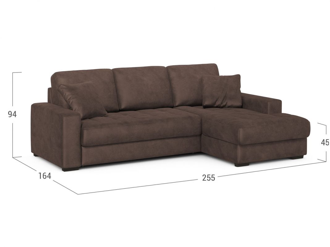 Угловой диван MOON 107 цвет коричневый (фото 273307)