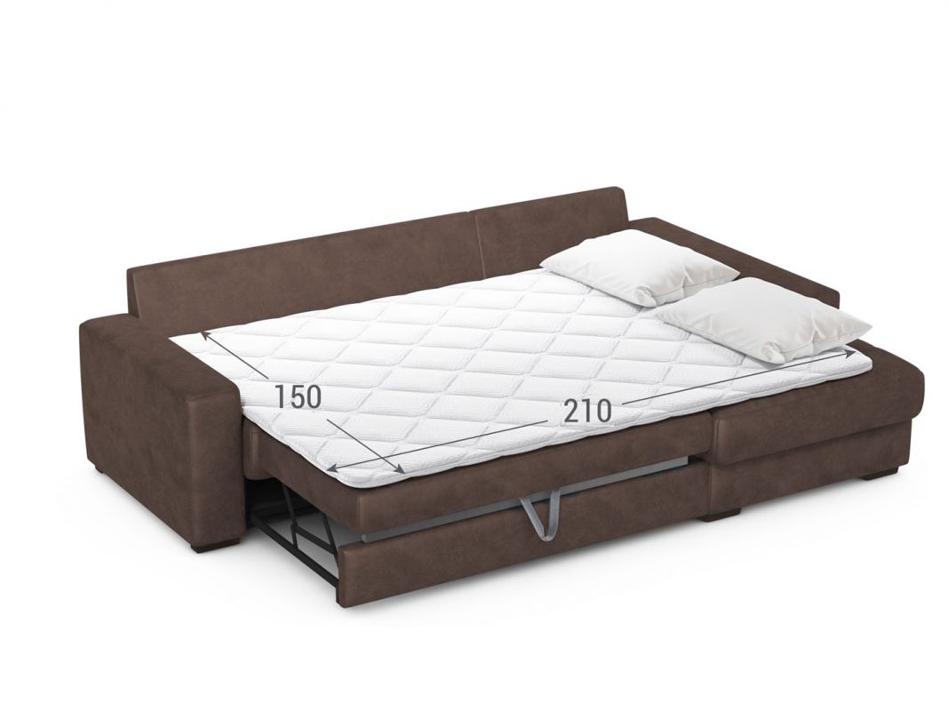 Угловой диван MOON 107 цвет коричневый (фото 273309)