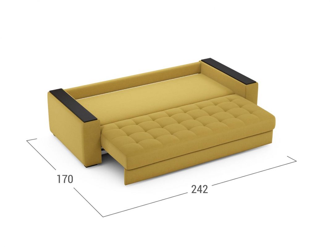 Диван MOON 107 цвет желтый (фото 273371)