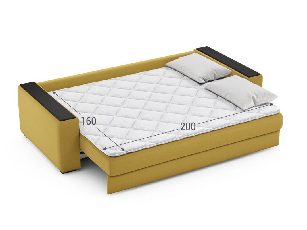 Диван MOON 107 цвет желтый (фото 273372)