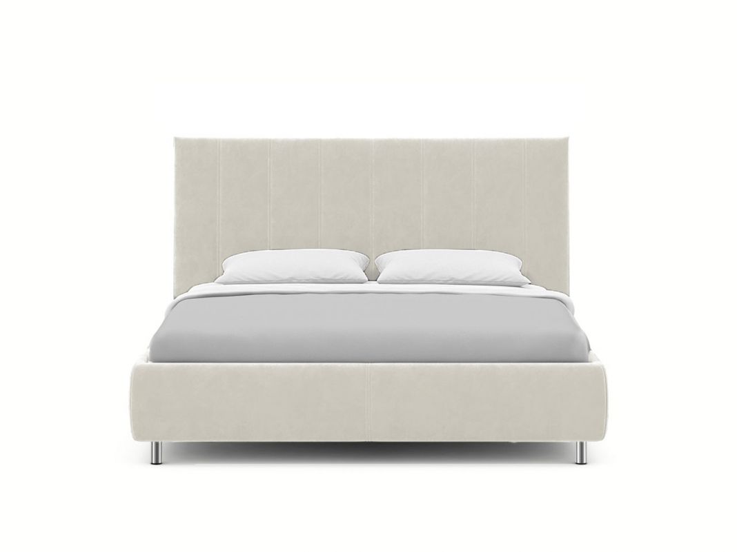 Кровать с подъемным механизмом MOON 1161 цвет белый,бежевый (фото 275261)