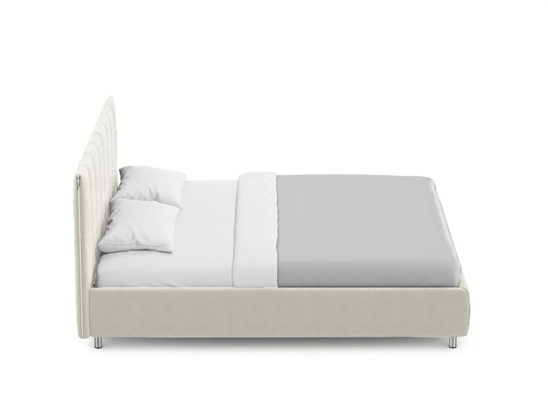 Кровать с подъемным механизмом MOON 1161 цвет белый,бежевый (фото 275263)