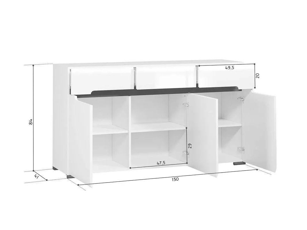 Гостиная "Ацтека" комод + навесной шкаф, изображение 11