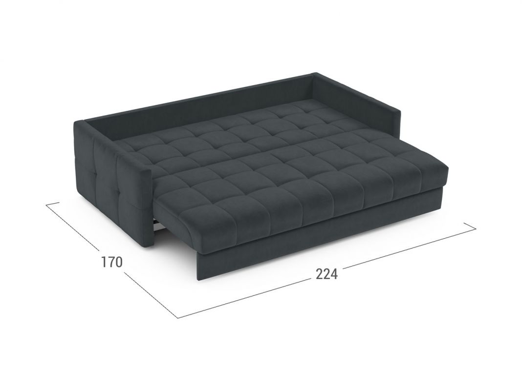 Диван MOON 015 цвет черный,серый (фото 283161)