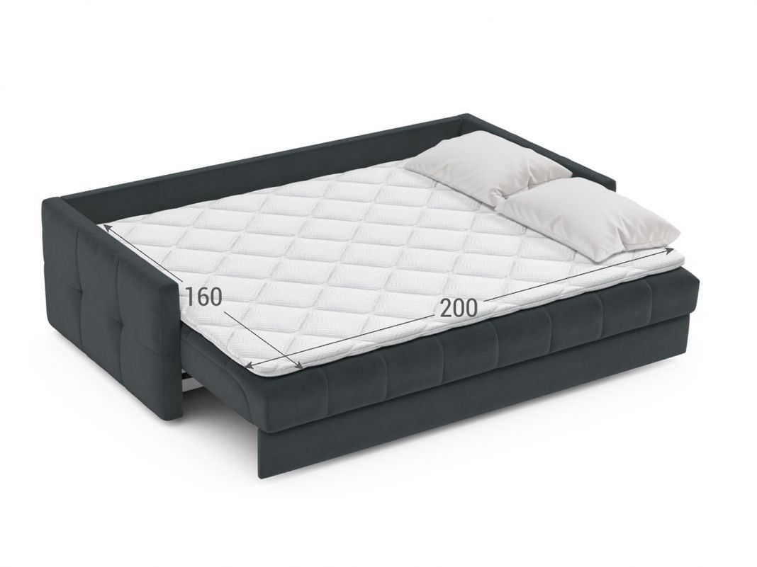 Диван MOON 015 цвет черный,серый (фото 283162)