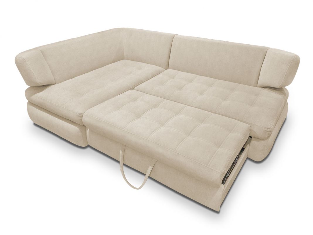 Угловой диван Дискавери реальное фото образца цвет бежевый (фото 283753)