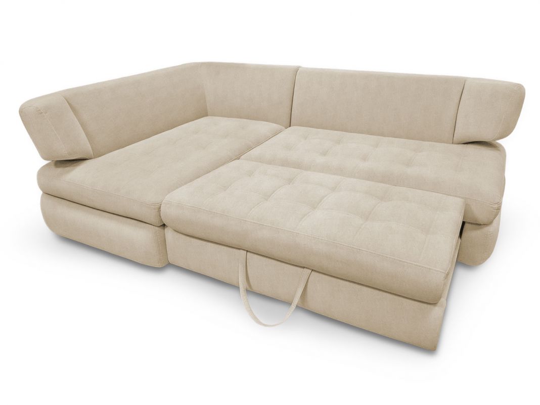 Угловой диван Дискавери реальное фото образца цвет бежевый (фото 283763)